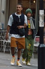 TAHNDIE NEWTON Out with Her Brother Jamie in London 08/23/2022