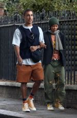 TAHNDIE NEWTON Out with Her Brother Jamie in London 08/23/2022