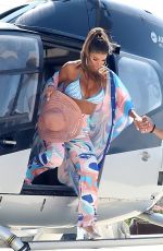 TERESA GIUDICE and Luis Louie Ruela at a Helicopter Ride in Mykonos 08/14/2022