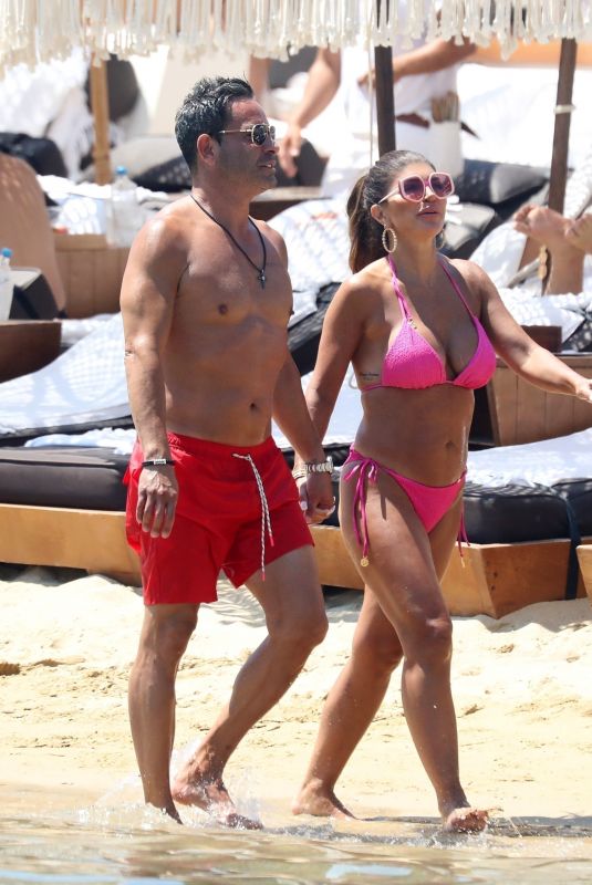 TERESA GIUDICE in Bikini and Luis Ruelas in Mykonos 08/18/2022