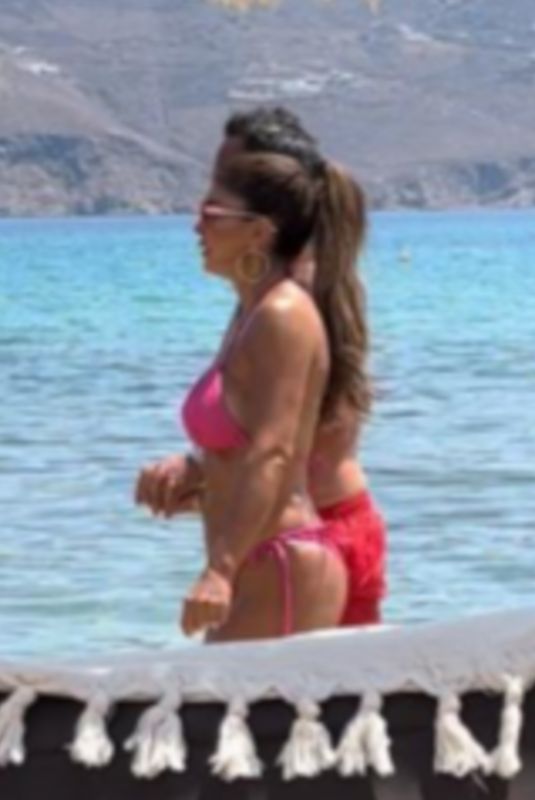 TERESA GIUDICE in Bikini at a Beach in Mykonos 08/14/2022