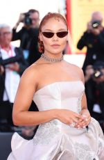 TESSA THOMPSON at White Noise Premiere and Opening Ceremony at 79th Venice International Film Festival 08/31/2022