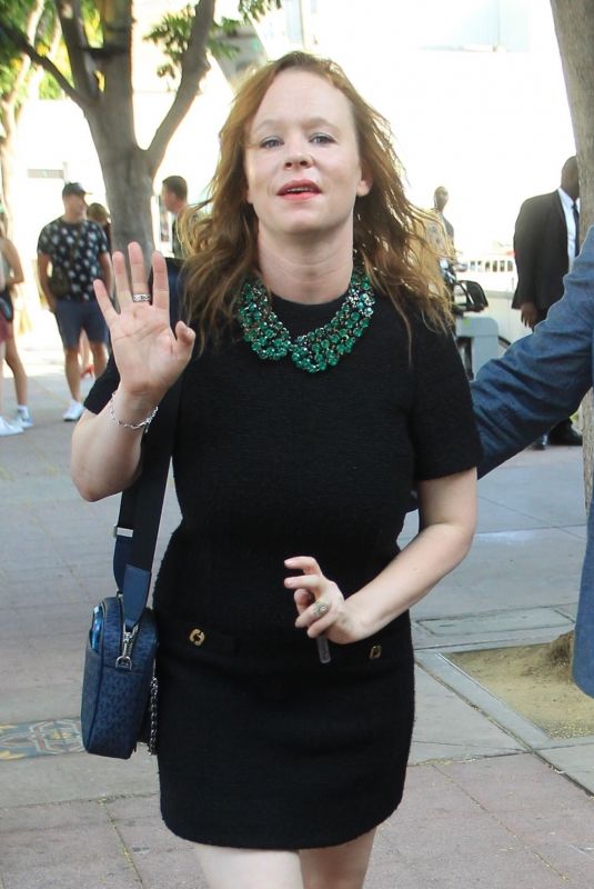 THORA BIRCH Arrives at Bullet Train Premiere in Westwood 08/01/2022