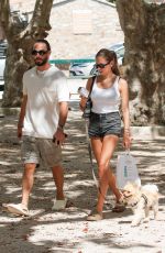 THYLANE BLONDEAU and Ben Attal Out in Saint Tropez 08/26/2022