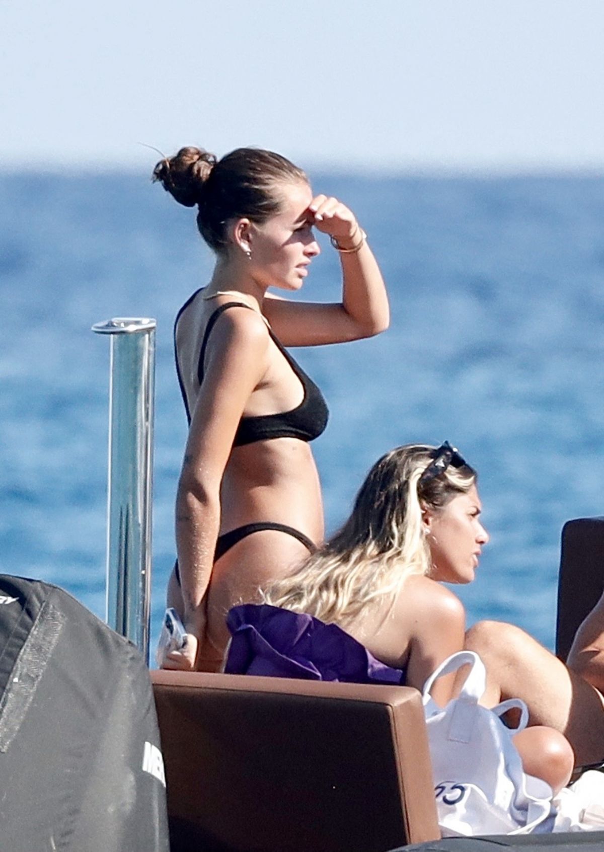 THYLANE BLONDEAU in Bikini at a Yacht in Saint Tropez 08/21/2022.