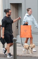 THYLANE BLONDEAU Shopping at Hermes Store in Saint Tropez 08/17/2022