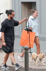 THYLANE BLONDEAU Shopping at Hermes Store in Saint Tropez 08/17/2022