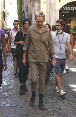 UMA THURMAN on the Set of The Old Guard 2 in Rome 08/20/2022