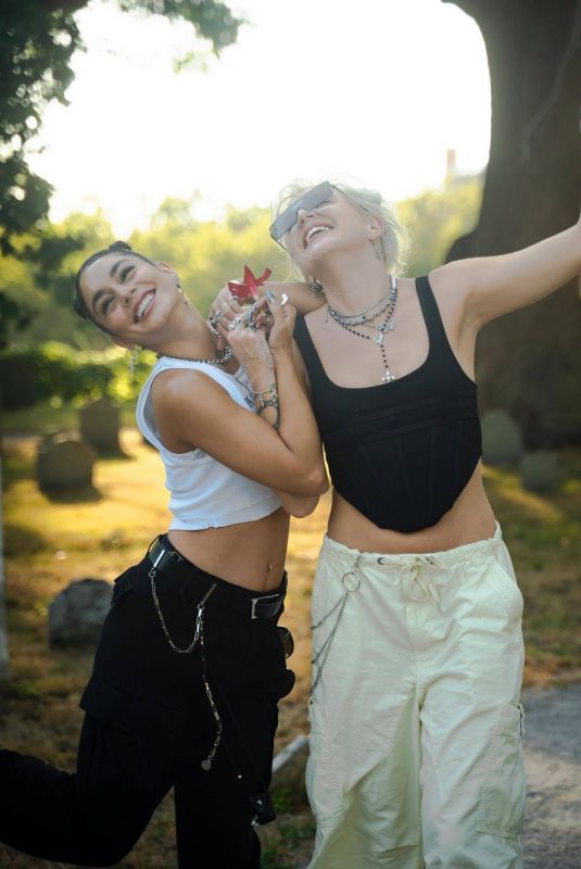 VANESSA HUDGENS and GG MAGREE at a Photoshoot, August 2022