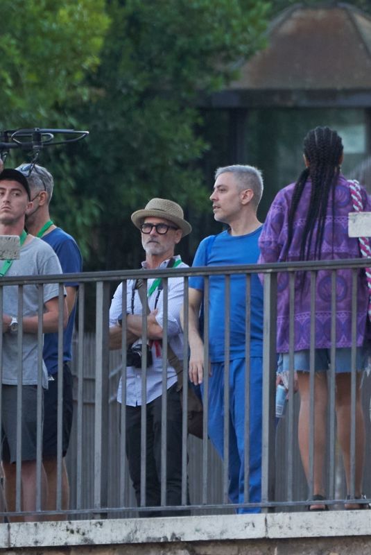 WHITNEY PEAK on the Set of Second Season of Gossip Girl Reboot in Rome 08/12/2022