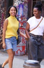 YARA and KERI SHAHIDI Out in New York 08/14/2022