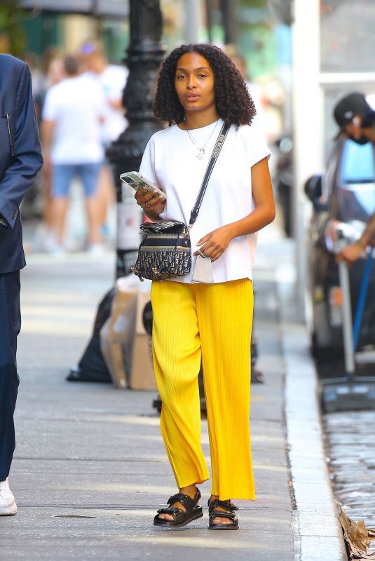 YARA SHAHIDI Out and About in New York 08/16/2022