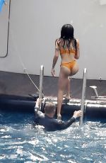 ZOE KRAVITZ in Bikini at a Yacht in Positano 08/18/2022