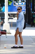 ZOE KRAVITZ Out for Coffee and Smoke in New York 08/30/2022