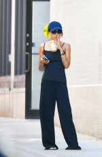 ZOE KRAVITZ Out Smoking in New York 08/24/2022