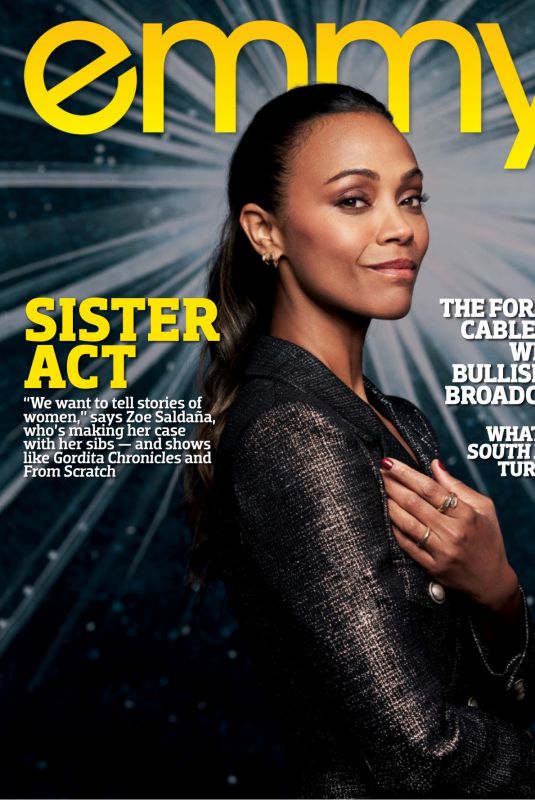 ZOE SALDANA for Emmy Magazine, Augut 2022
