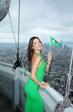 ALESSANDRA AMBROSIO at Empire State Building in New York 09/07/2022