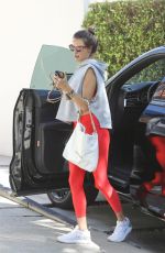 ALESSANDRA AMBROSIO Heading to a Gym in Beverly Hills 09/27/2022
