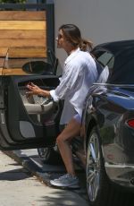 ALESSANDRA AMBROSIO Leaves a Workout Session in Beverly Hills 09/13/2022