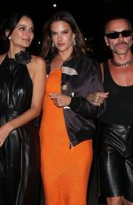 ALESSANDRA AMBROSIO Night Out with Friends at Milan Fashion Week 09/22/2022