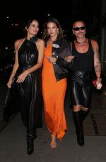 ALESSANDRA AMBROSIO Night Out with Friends at Milan Fashion Week 09/22/2022