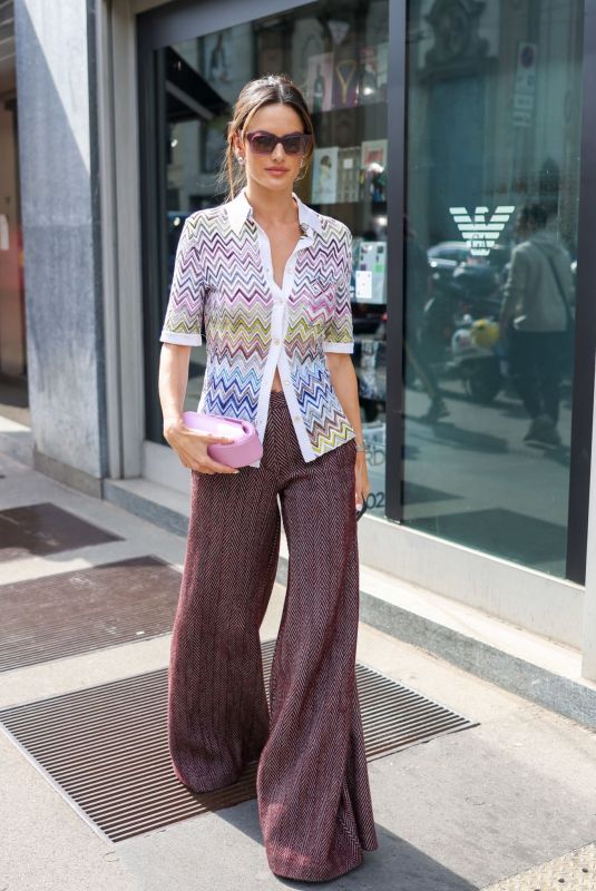 ALESSANDRA AMBROSIO Out and About at Milan Fashion Week 09/23/2022
