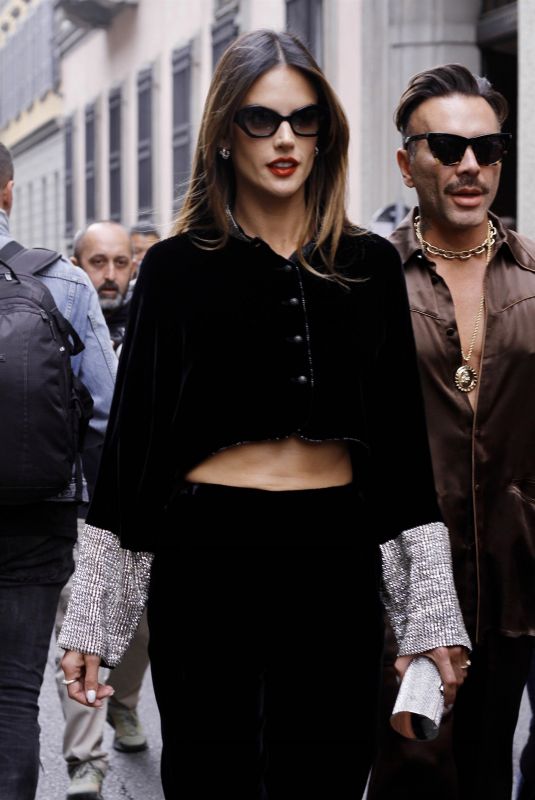 ALESSANDRA AMBROSIO Out and About at Milan Fashion Week 09/25/2022
