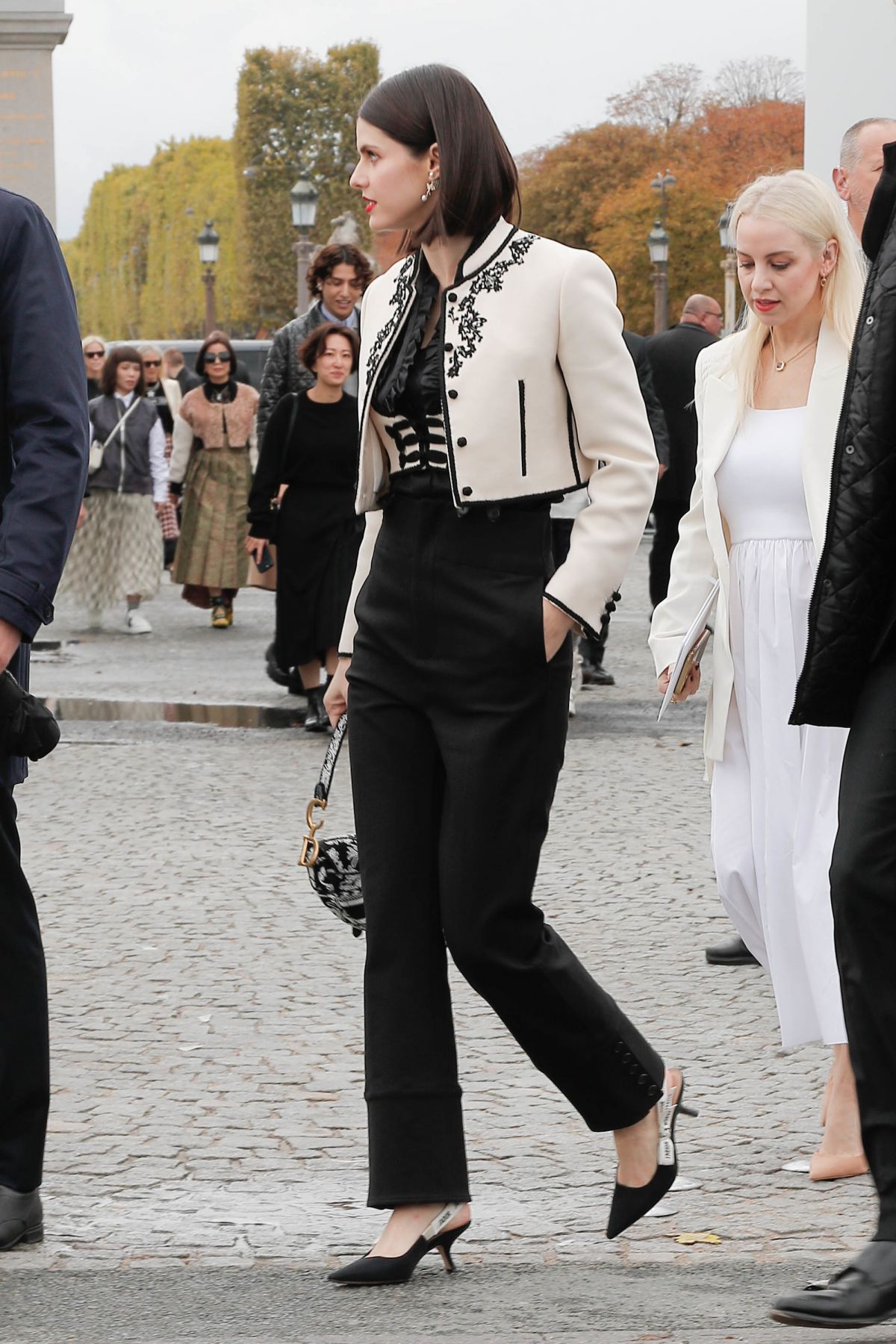 Alexandra Daddario Mashed Up Corsets and Coven-Ready Fashion at Paris  Fashion Week