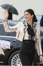 ALEXANDRA DADDARIO Leaves Dior Fashion Show at Paris Fashion Week 09/27/2022