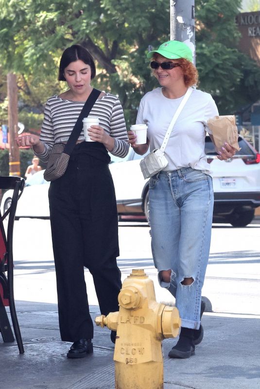 ALIA SHAWKAT Out for Coffee with a Friend in Los Feliz 09/16/2022