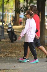 ALLEGRA VERSACE Out at Montanelli Park in Milan 09/03/2022