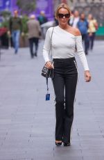 AMANDA HOLDEN Arrives at Heart Breakfast Show in London 09/08/2022