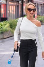 AMANDA HOLDEN Arrives at Heart Breakfast Show in London 09/08/2022
