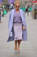 AMANDA HOLDEN Arrives at Heart Radio in London 09/30/2022