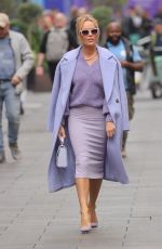 AMANDA HOLDEN Arrives at Heart Radio in London 09/30/2022