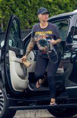 AMBER ROSE and Alexander Edwards Out for Mexican Food in Studio City 09/08/2022