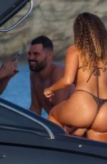 AMBER ROSE GILL in Bikini at a Yacht on Island Mykonos 08/31/2022