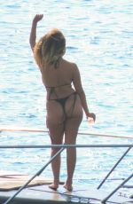 AMBER ROSE GILL in Bikini at a Yacht on Island Mykonos 08/31/2022