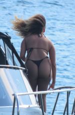 AMBER ROSE GILL in Bikini at a Yacht on Island Mykonos 08/31/2022