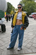 AMELIA HAMLIN Arrives at Diesel Show at Milan Fashion Week 09/21/2022