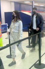ANA DE ARMAS and Paul Boukadakis at JFK Airport in New York 09/04/2022