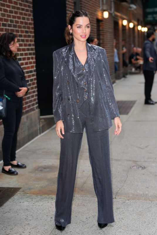 ANA DE ARMAS Arrives at Late Show with Stephen Colbert in New York 09/19/2022