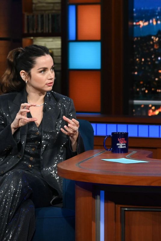 ANA DE ARMAS at Late Show with Stephen Colbert 09/19/2022