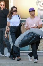 ANGELINA JOLIE at a Pet Store with Her Son Pax in Los Angeles 09/05/2022