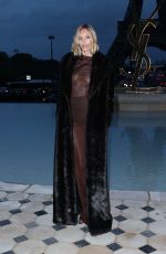ANJA RUBIK Arrives at Saint Laurent Show at Paris Fashion Week 09/27/2022