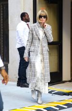 ANNA WINTOUR Leaves Proenza Schuler Show at New York Fashion Week 09/09/2022