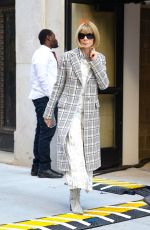 ANNA WINTOUR Leaves Proenza Schuler Show at New York Fashion Week 09/09/2022