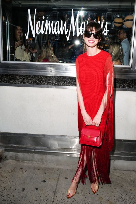 ANNE HATHAWAY at Neiman Marcus Celebrates NYFW with Live Your Luxury Cocktail in New York 09/14/2022