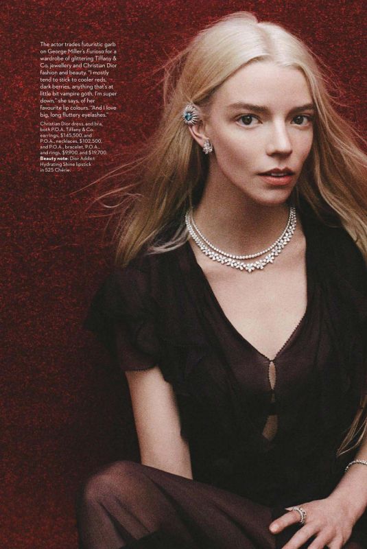ANYA TAYLOR -JOY in Vogue Magazine, Australia October 2022