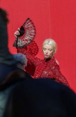 ANYA TAYLOR-JOY on the Set of a Photoshoot at Centennial Park in Sydney 09/11/2022